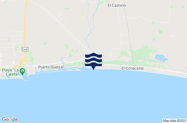 Iztapa, Guatemalaの潮見表地図