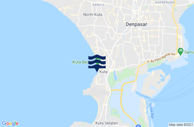 Jabajero, Indonesiaの潮見表地図