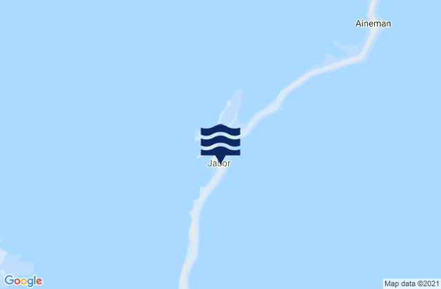 Jabor, Marshall Islandsの潮見表地図