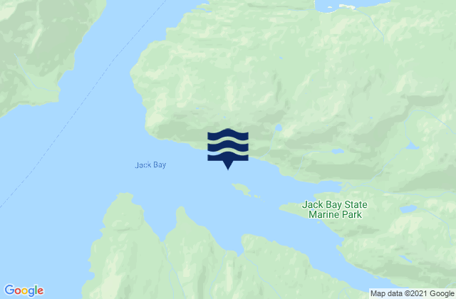 Jack Bay, United Statesの潮見表地図
