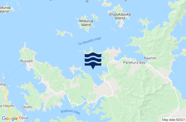 Jacks Bay, New Zealandの潮見表地図