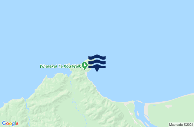 Jackson Bay, New Zealandの潮見表地図