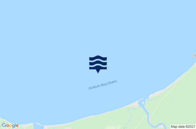Jackson Bay/Okahu, New Zealandの潮見表地図