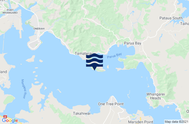 Jacksons Bay, New Zealandの潮見表地図