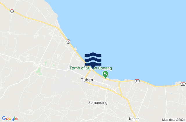 Jadikrajan, Indonesiaの潮見表地図