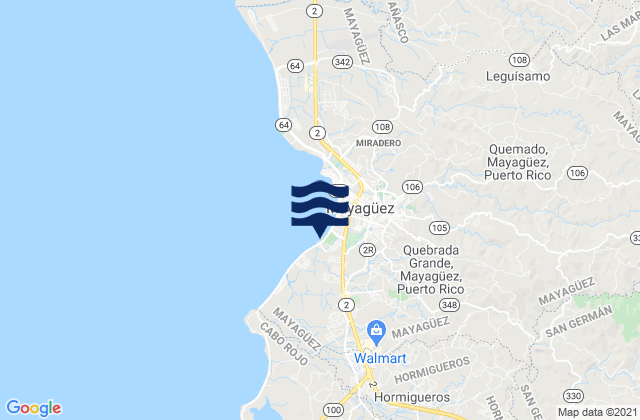 Jaguitas Barrio, Puerto Ricoの潮見表地図