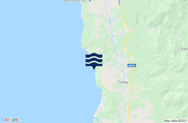 Jagupit, Philippinesの潮見表地図