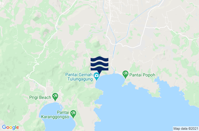 Jajarkrajan, Indonesiaの潮見表地図