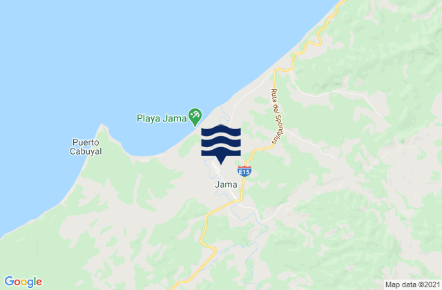 Jama, Ecuadorの潮見表地図