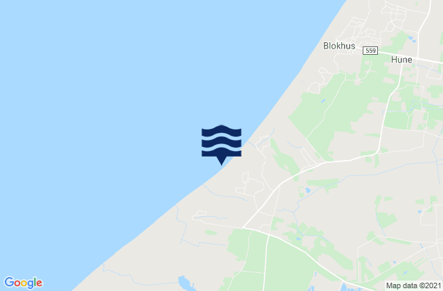 Jammerbugt Kommune, Denmarkの潮見表地図