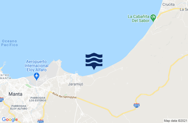 Jaramijó, Ecuadorの潮見表地図