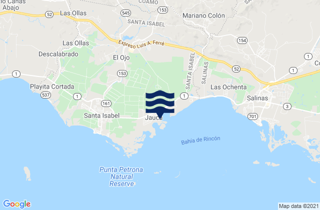 Jauca 1 Barrio, Puerto Ricoの潮見表地図