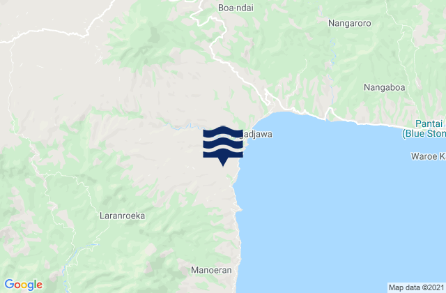 Jawagae, Indonesiaの潮見表地図
