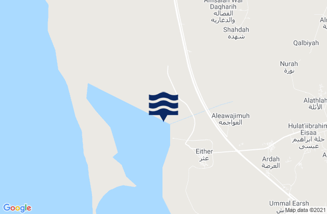 Jazan Region, Saudi Arabiaの潮見表地図