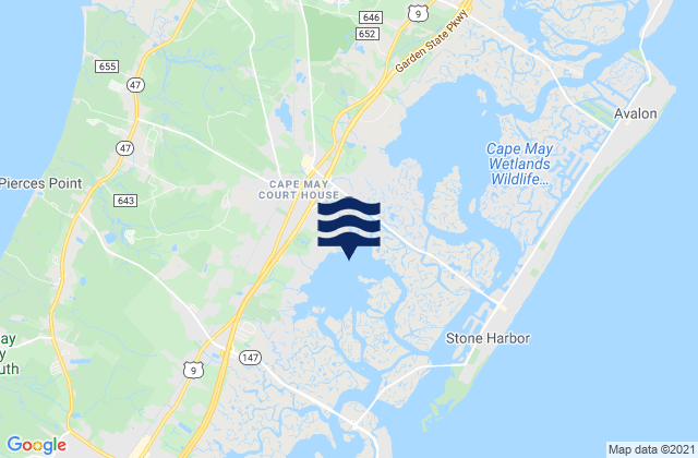 Jenkins Sound, United Statesの潮見表地図