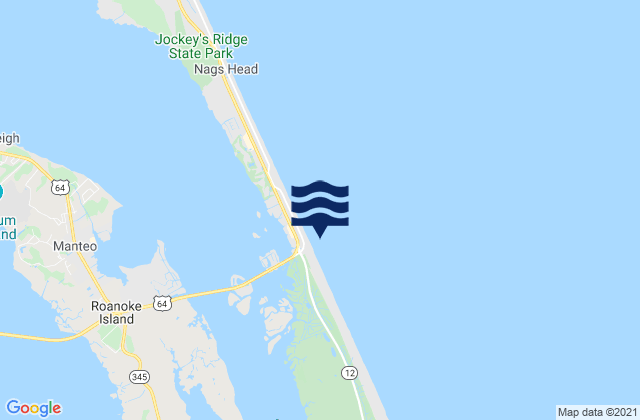 Jennettes Pier, United Statesの潮見表地図