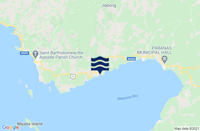 Jiabong, Philippinesの潮見表地図