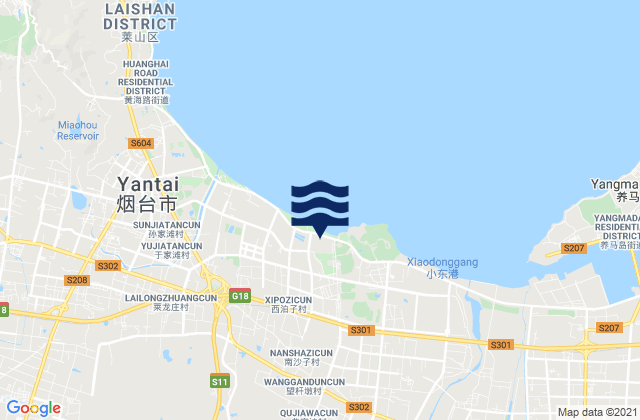 Jiejiazhuang, Chinaの潮見表地図