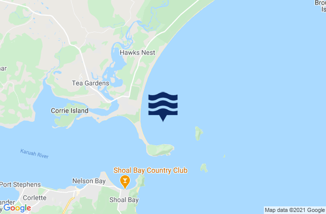 Jimmys Beach, Australiaの潮見表地図
