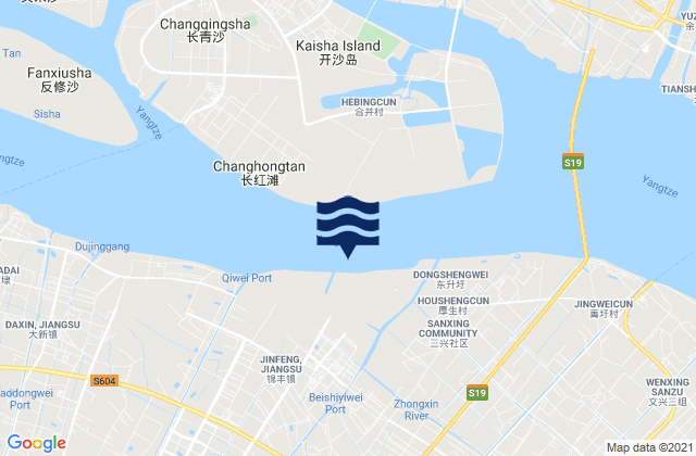 Jinfeng, Chinaの潮見表地図