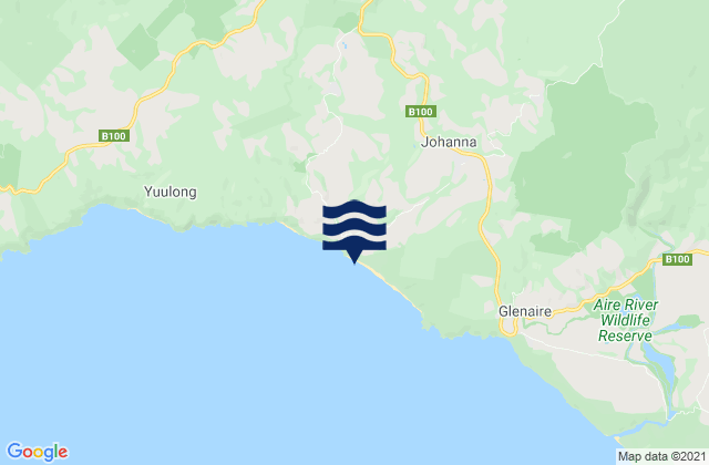 Johanna Beach, Australiaの潮見表地図