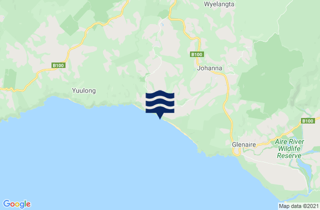 Johanna, Australiaの潮見表地図