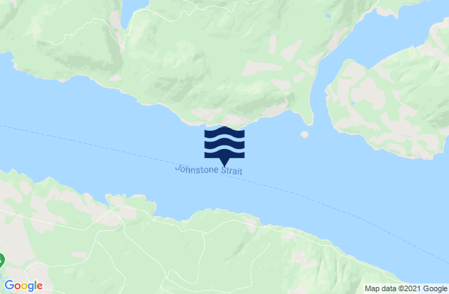 Johnstone Strait Central, Canadaの潮見表地図