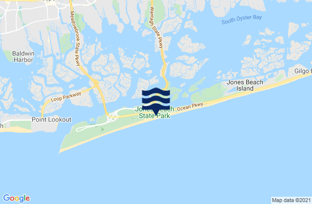Jones Beach State Park, United Statesの潮見表地図