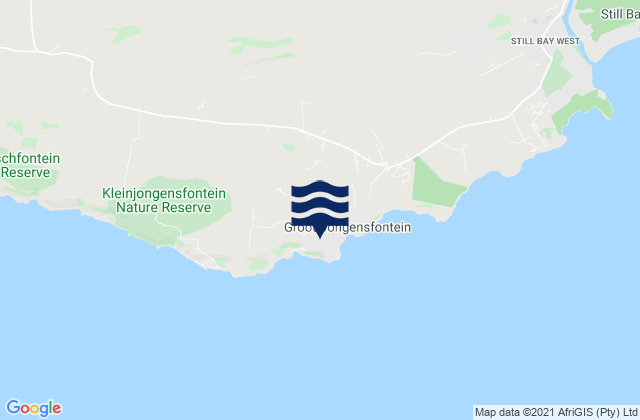 Jongensfontein, South Africaの潮見表地図