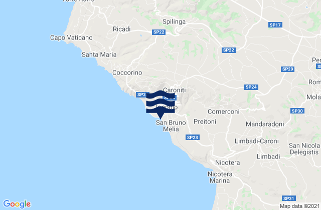 Joppolo, Italyの潮見表地図
