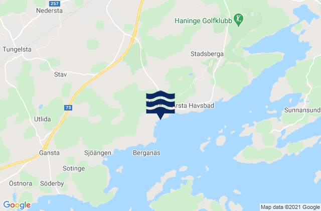 Jordbro, Swedenの潮見表地図