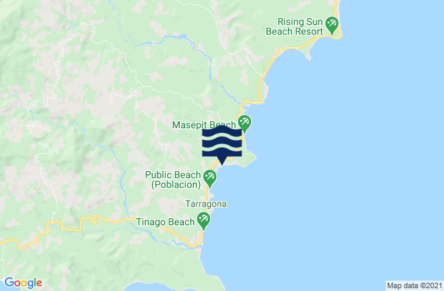 Jovellar, Philippinesの潮見表地図