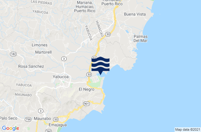 Juan Martín Barrio, Puerto Ricoの潮見表地図