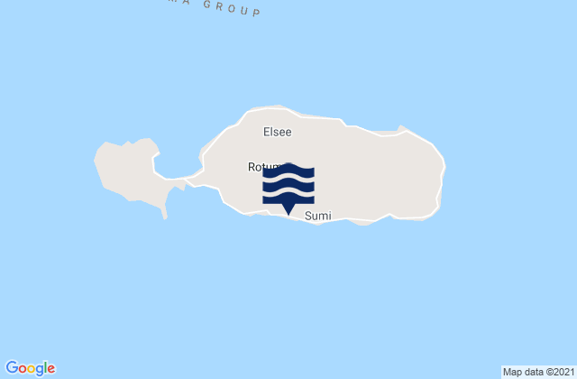 Juju, Fijiの潮見表地図