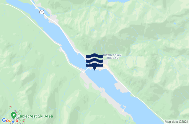 Juneau, United Statesの潮見表地図