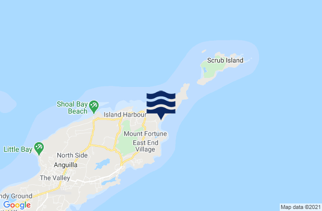 Junk's Hole, U.S. Virgin Islandsの潮見表地図
