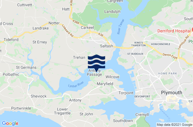 Jupiter Point, United Kingdomの潮見表地図