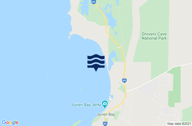 Jurien Bay, Australiaの潮見表地図