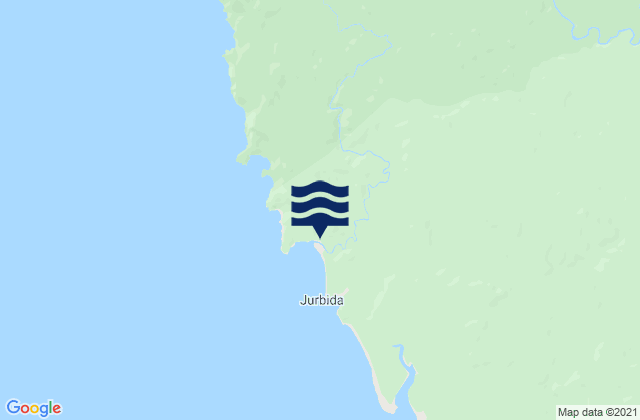 Jurubida, Colombiaの潮見表地図