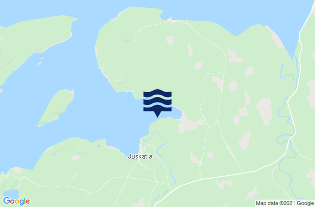 Juskatla, Canadaの潮見表地図