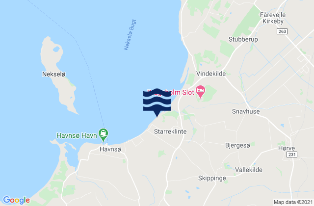 Jyderup, Denmarkの潮見表地図