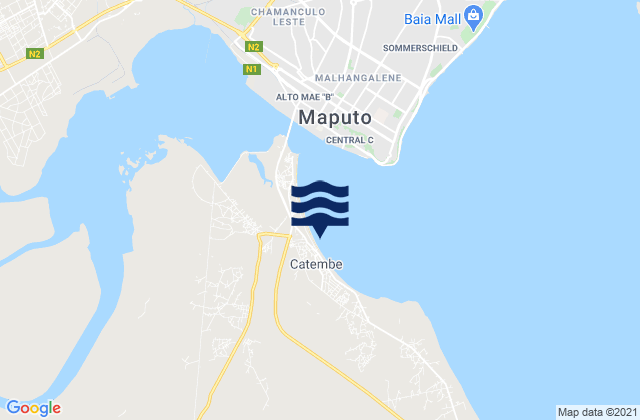 KaTembe, Mozambiqueの潮見表地図
