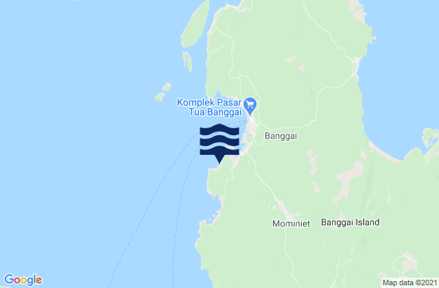 Kabupaten Banggai Laut, Indonesiaの潮見表地図