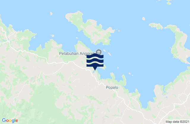 Kabupaten Gorontalo, Indonesiaの潮見表地図