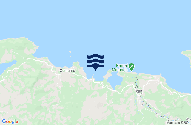 Kabupaten Gorontalo Utara, Indonesiaの潮見表地図