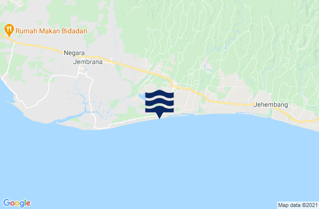 Kabupaten Jembrana, Indonesiaの潮見表地図