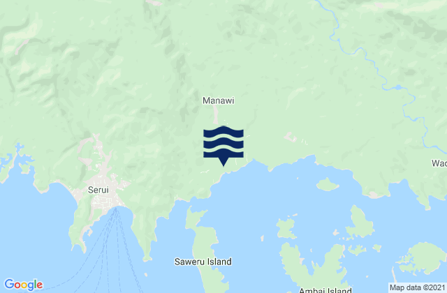 Kabupaten Kepulauan Yapen, Indonesiaの潮見表地図