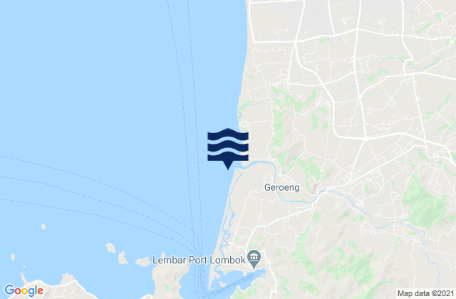 Kabupaten Lombok Barat, Indonesiaの潮見表地図