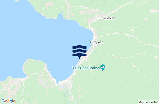 Kabupaten Minahasa Selatan, Indonesiaの潮見表地図