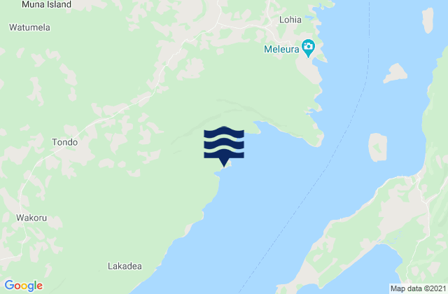Kabupaten Muna, Indonesiaの潮見表地図